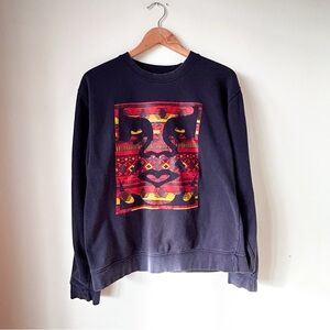 Obey Andre the Giant Big Face Aztec Graphic Crewneck 2015 Men’s Medium
